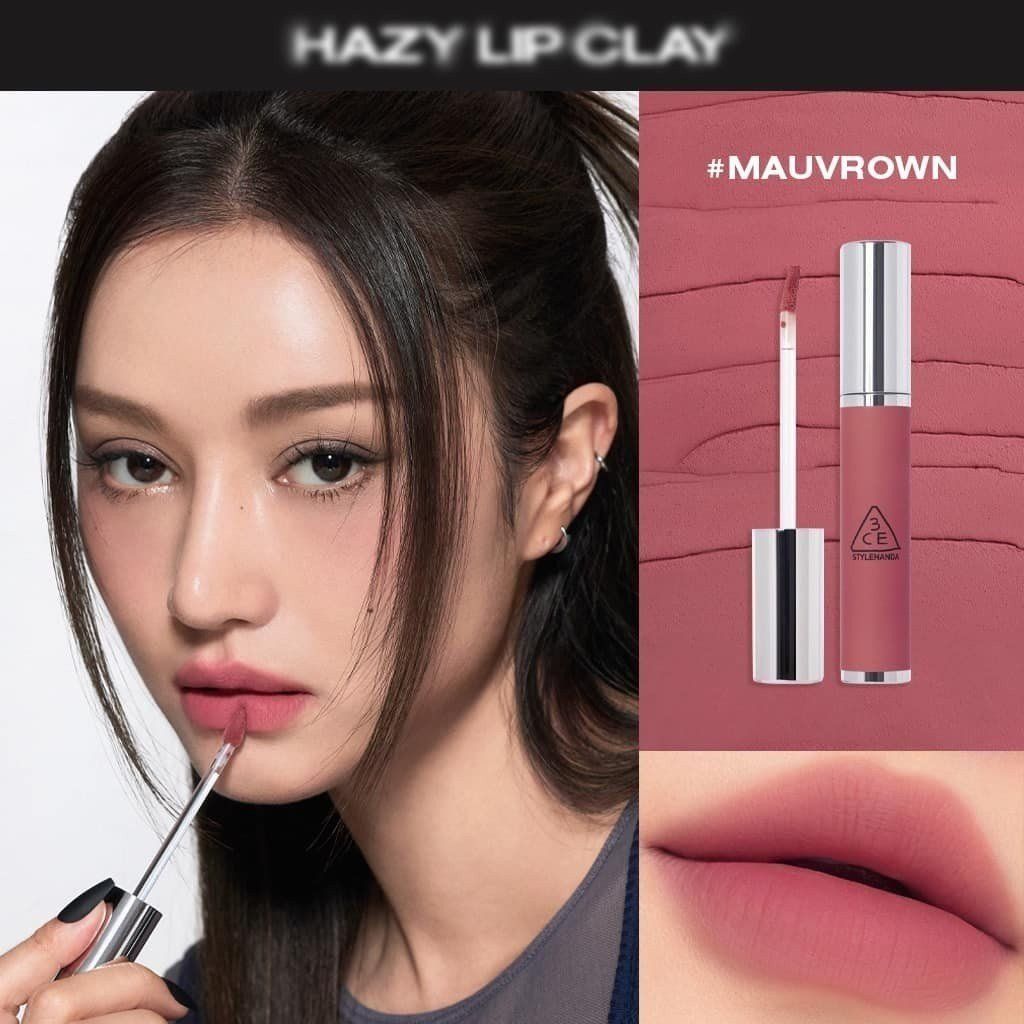 [Mẫu Mới] Son Kem 3CE Hazy Lip Clay