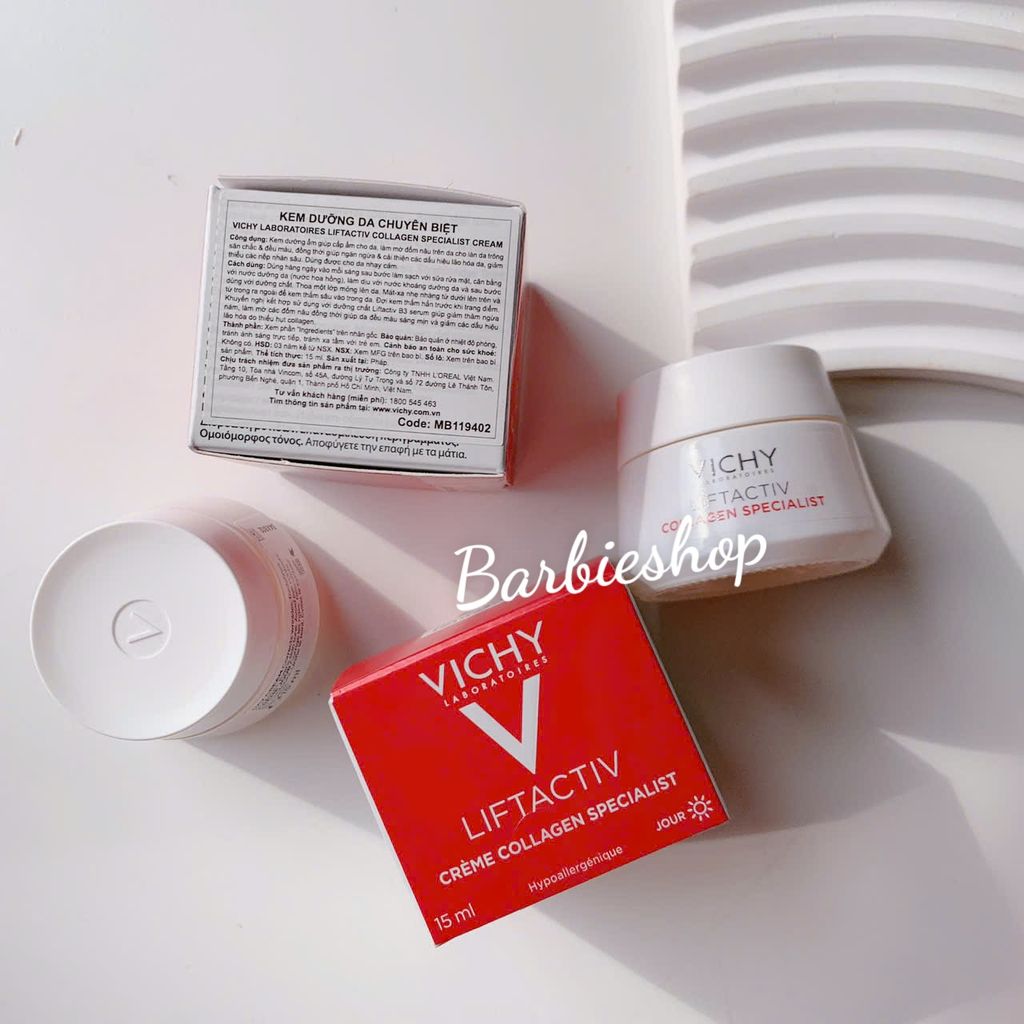 Kem Dưỡng Vichy Liftactiv Collagen Specialist Ngừa Lão Hóa, Săn Chắc Da Ban Ngày 15ml