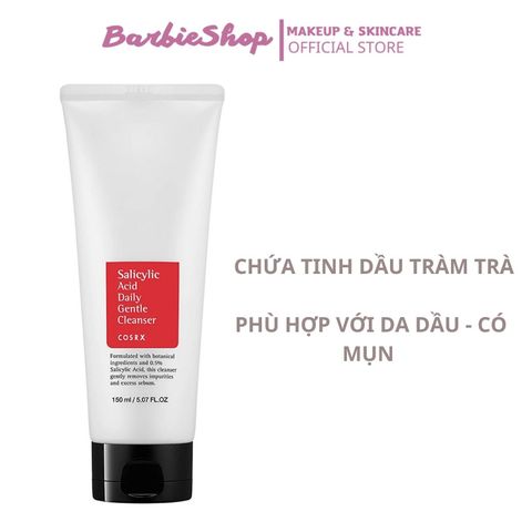 Sữa Rửa Mặt Cosrx Low pH Good Morning Gel Cleanser - Salicylic Acid Daily Gentle Cleanser 150ml