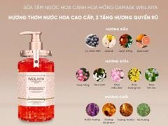 Sữa Tắm Trắng Da Weilaiya Niacinamide & Perfume Rose Whitening Shower Gel 450ml