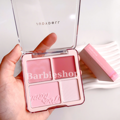 Phấn Má Hồng Và Phấn Bắt Sáng 4 Ô Judydoll Blush Highlighter Palette 9g