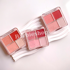 Phấn Má Hồng Và Phấn Bắt Sáng 4 Ô Judydoll Blush Highlighter Palette 9g