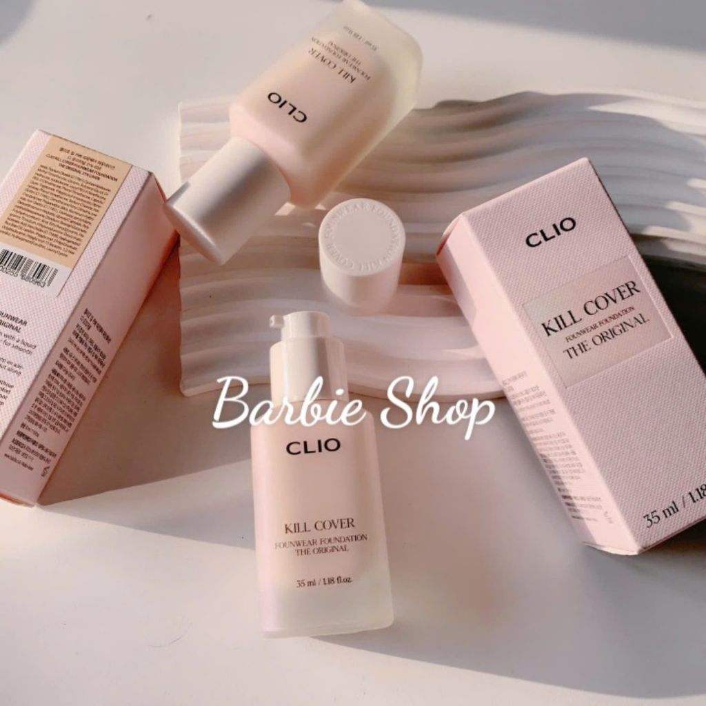 Kem Nền Clio Kill Cover Founwear / HIGH Glow Foundation SPF30 38g / Clio The Original 35ml