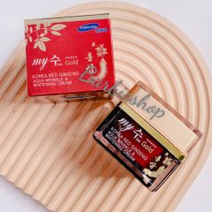 Kem Sâm Ngăn Ngừa Lão Hóa Làm Sáng Da My Gold Korea Red Ginseng Aqua Wrinkle & Whitening Cream 50ml