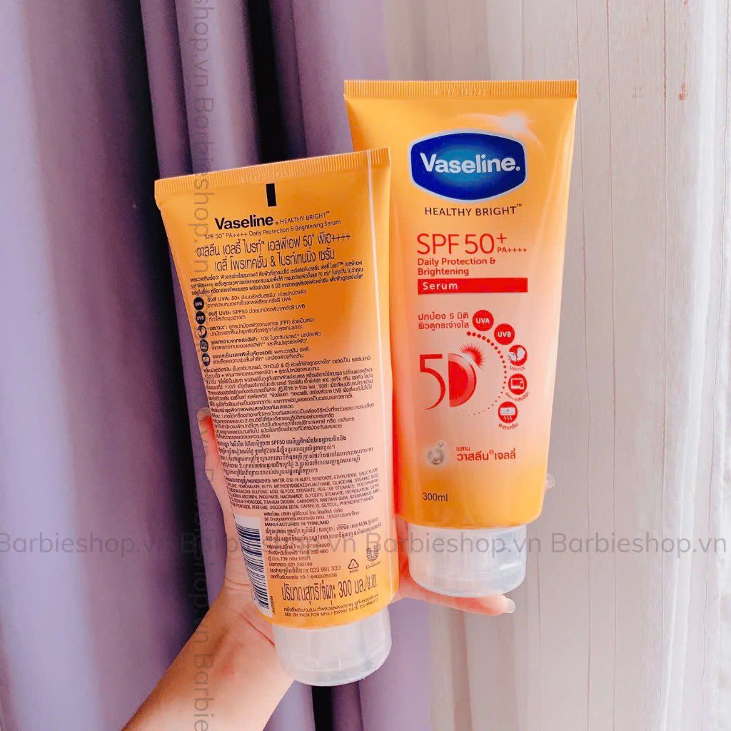 Sữa Dưỡng Thể 300ml Vaseline 4X - 10X - 50X - 70X - Viên Kích Sáng Da Alpha Arbutin 3plus Ngày - Đêm
