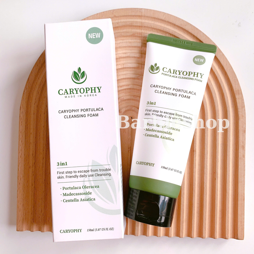 Sữa Rửa Mặt Ngăn Ngừa Mụn Giảm Thâm Caryophy Portulaca Cleansing Foam 150ml
