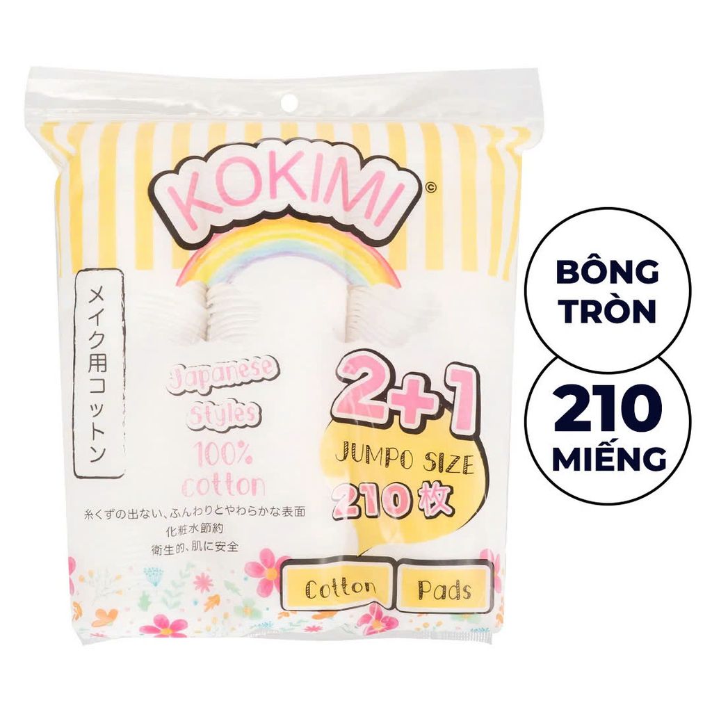 Bông Tẩy Trang Mihoo Cotton Pads - Mihoo Kokimi Đủ Dòng [155 miếng - 210 miếng - 240 miếng]