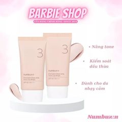 Kem Chống Nắng Numbuzin Porcelain Base- Skip Tone Up Beige 50ml