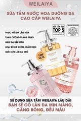Sữa Tắm Trắng Da Weilaiya Niacinamide & Perfume Rose Whitening Shower Gel 450ml