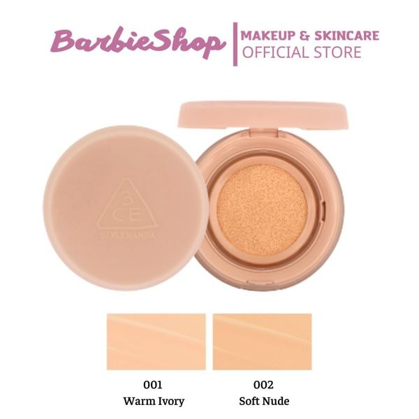 Phấn Nước 3CE Glow + Soft Matte Fit Cushion (Kèm 1 Lõi)Phấn Nước 3CE ...