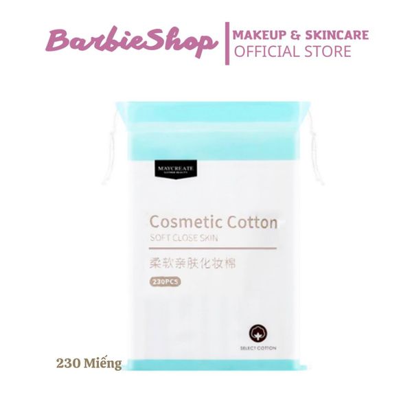 Bông Tẩy Trang MayCreate Cosmetic Cotton Soft Close Skin 230 Miếng