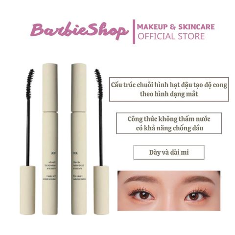 MASCARA LÀM DÀY VÀ DÀI MI 3CE SLIM FIX WATERPROOF ĐẦU CONG - BLACK