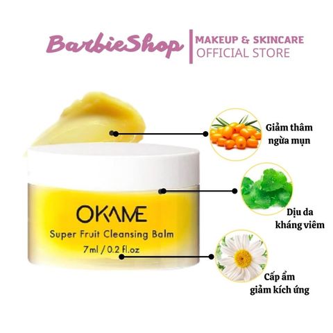 Sáp Tẩy Trang Tự Nhiên Okame Super Fruit Cleansing Balm Mini Size - 7ml