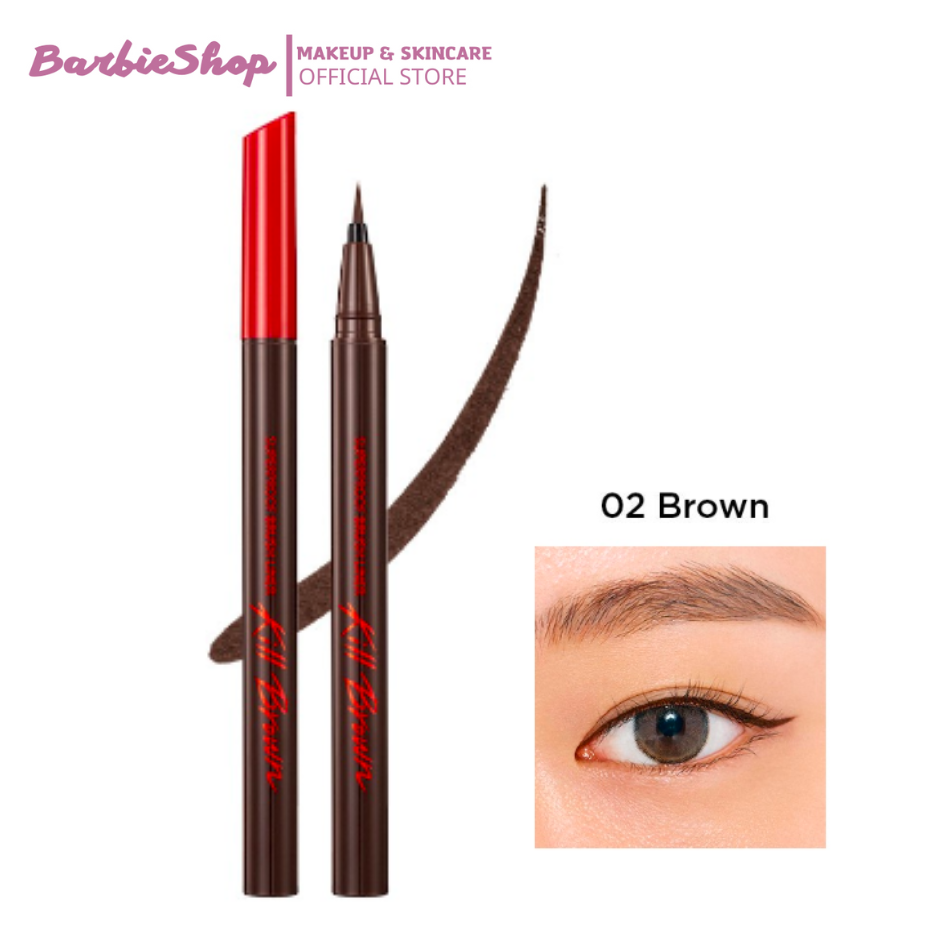 Bút Kẻ Mắt Nước Chống Trôi Clio Kill Superproof Brush Liner 0.55ml - Màu 01, 02