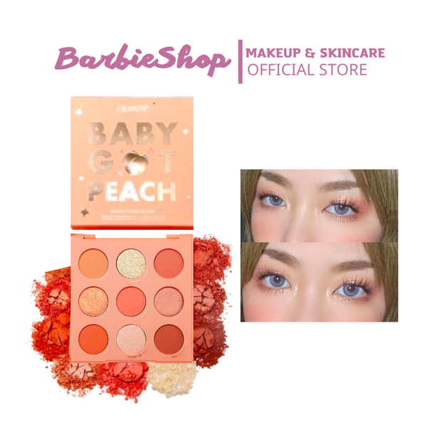 Bảng Mắt 9 Ô Tone Cam Đào Colourpop Baby Got Peach Pressed Powder Palette