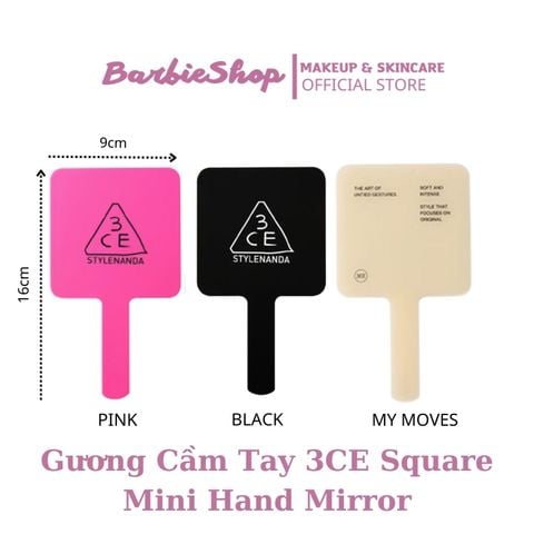 (Full Màu + Size) Gương 3CE Square Hand Mirror