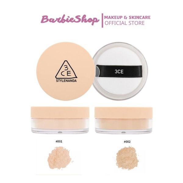 Phấn Phủ Bột 3CE Stylenanda Natural Finish Loose Powder #001 #002