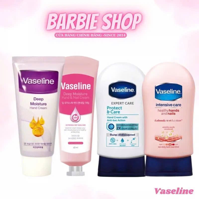 Kem Dưỡng Da Tay Và Móng Vaseline Deep Moisture Hand & Nail Cream 60ML - 80ML Hàn Quốc