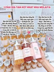 Sữa Tắm Trắng Da Weilaiya Niacinamide & Perfume Rose Whitening Shower Gel 450ml