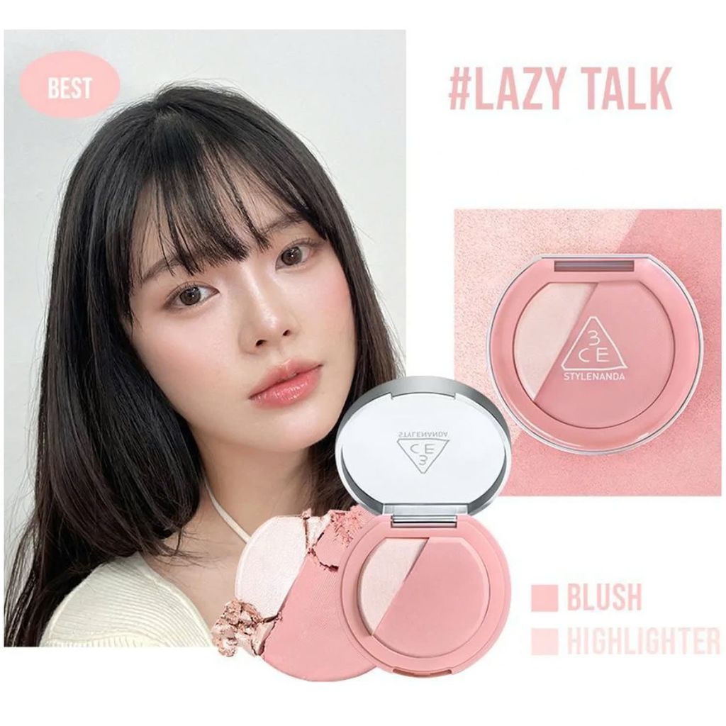 Phấn Má Hồng 3CE Blushlighter + Cọ