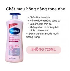 Dưỡng Thể Vaseline 725ML Mẫu Mới Vòi Xanh (Đủ Màu)