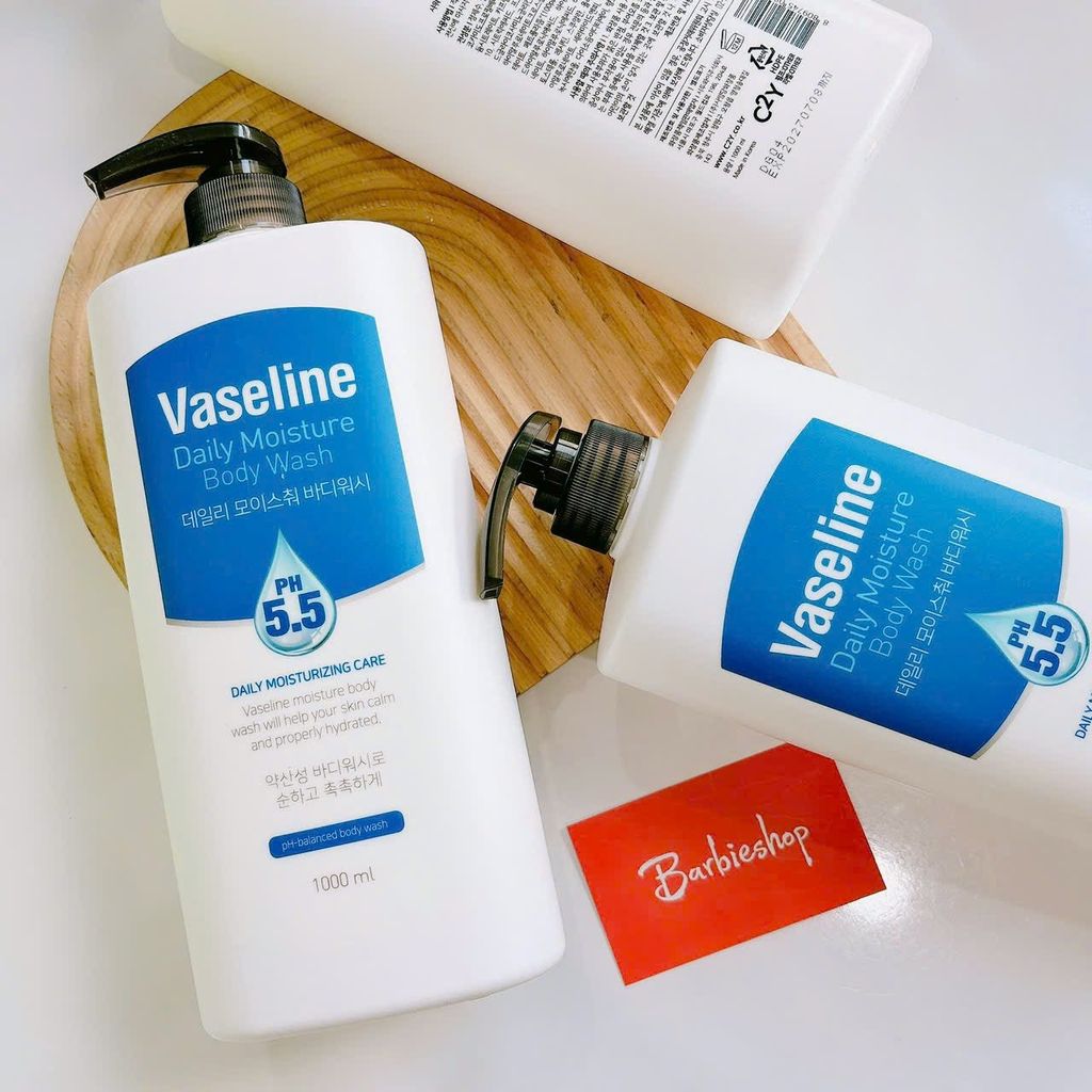 Sữa Tắm Vaseline Daily Moisture Body Wash pH5.5 1000ml Bản Hàn Quốc