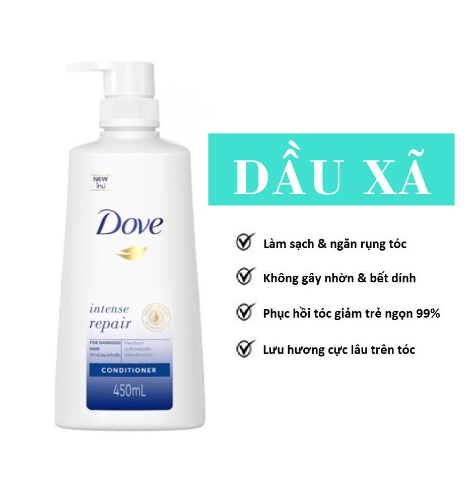 Dầu Gội, Dầu Xả Dove 450ml Thái Lan