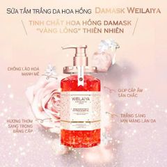 Sữa Tắm Trắng Da Weilaiya Niacinamide & Perfume Rose Whitening Shower Gel 450ml