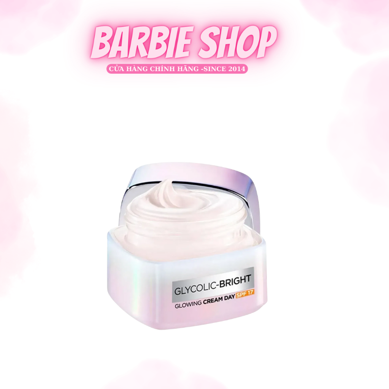 Kem Dưỡng Sáng Da L'Oreal Glycolic-Bright Glowing Cream 30ml (Ngày & Đêm)