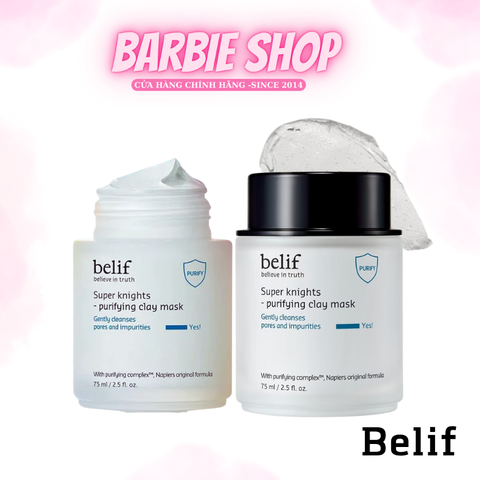 Mặt Nạ Đất Sét Belif Super Knights Purifying Clay Mask 75ml