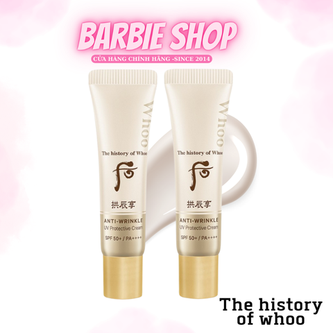 Kem Chống Nắng Cải Thiện The History of Whoo Gongjinhyang Anti-Wrinkle UV Protective Cream SPF50+/PA++++