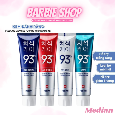 Kem Đánh Răng Hàn Quốc Median Dental IQ 93%