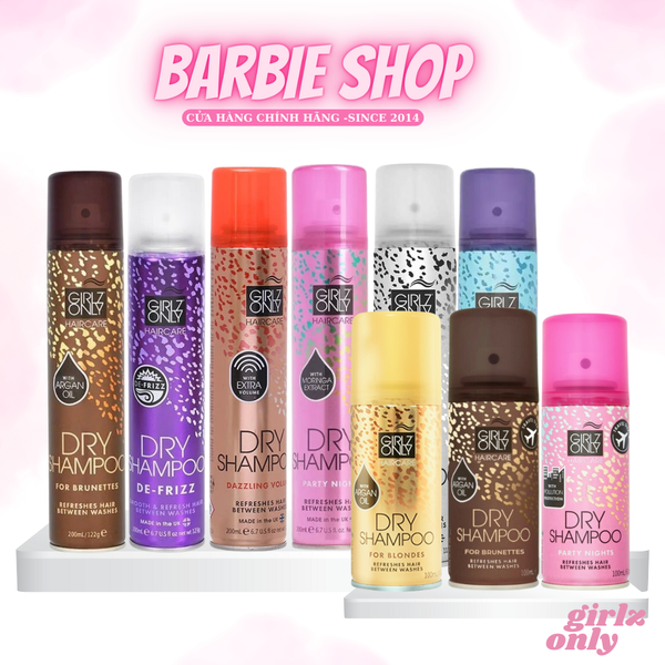 Dầu Gội Khô Dry Shampoo Girlz Only Party Nights 200ml, 100ml