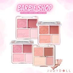 Phấn Má Hồng Và Phấn Bắt Sáng 4 Ô Judydoll Blush Highlighter Palette 9g