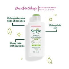 Kem Dưỡng Ẩm Không Mùi Simple Kind To Skind Hydrating Light Moisturiser 125ML