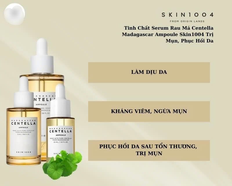 Tinh Chất Serum Rau Má Trị Mụn Skin1004 Madagascar Centella Ampoule (30ML, 55ML, 100ML)