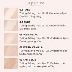 Phấn Nước Aperire Day Cream Cover Cushion SPF50+ PA++++ 13g