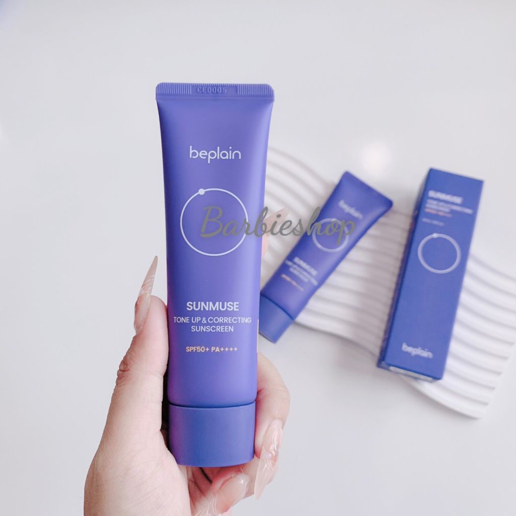 Kem Chống Nắng Beplain Sunmuse Nâng Tone - Kiềm Dầu - Dưỡng Ẩm - Tone Up SPF50+++ 50ml