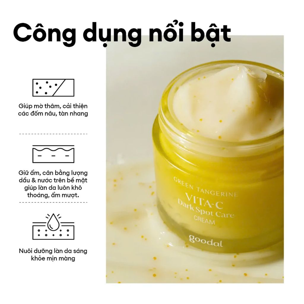 Kem Dưỡng trắng da Goodal Premium Snail Tone Up Cream 30ml & Vita-C Dark Spot Care 50ml