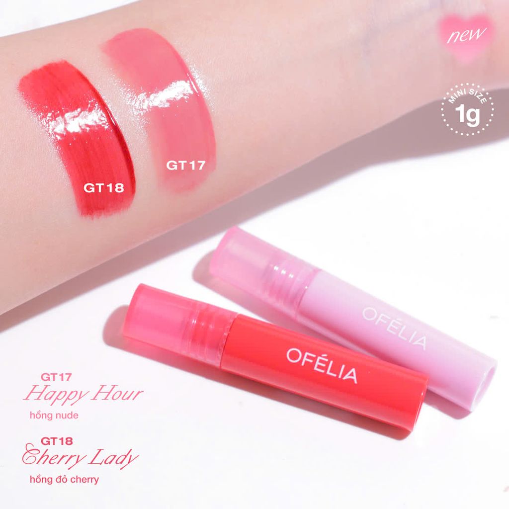 Son Tint Bóng Lolli Glow Tint Ofelia 3.9g ( GT17, GT18 ) NEW