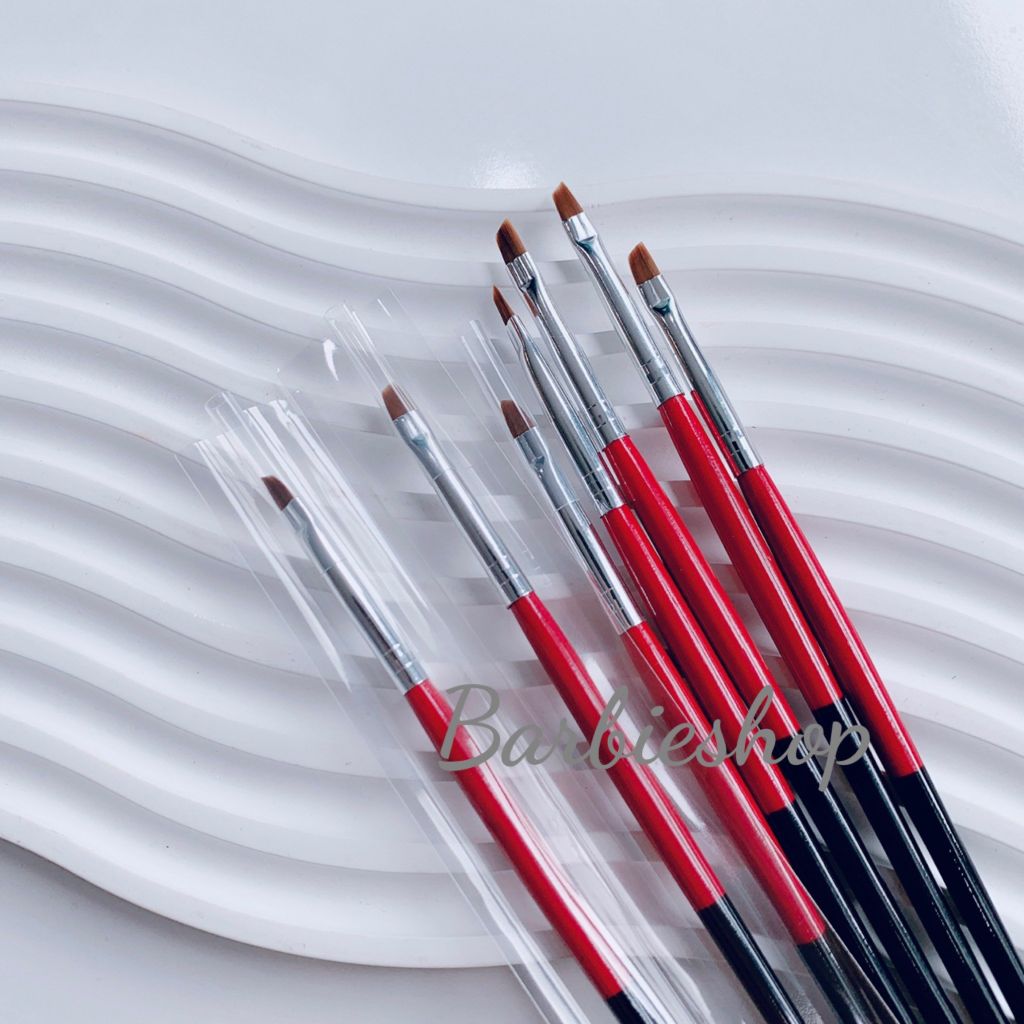 Cọ Kẻ Eyeliner - cây dài - đen đỏ