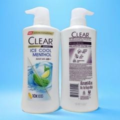 Dầu Gội Clear men 410ml & Clear Bạc hà 400ml Thái Lan