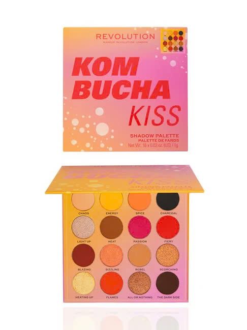Màu Mắt 16 Ô Revolution Flower Haze - Kom Bucha Kiss Shadow Palette