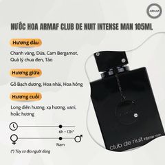 Nước Hoa Armaf Club De Nuit Women EDP - Intense For Man EDT 105ml