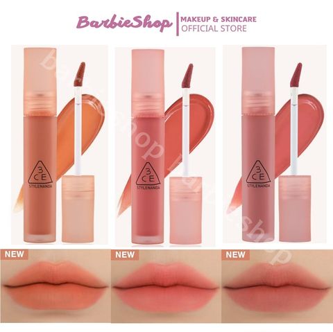 [Mẫu Mới 2022] Son Kem 3CE Blur Water Tint (More Peach, First Letter, Chaisng Rose)