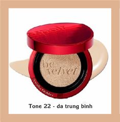 Phấn Nước Che Phủ Hoàn Hảo Espoir Pro Tailor Be Velvet Cover Cushion SPF 34 PA++ (Kèm lõi + Túi)