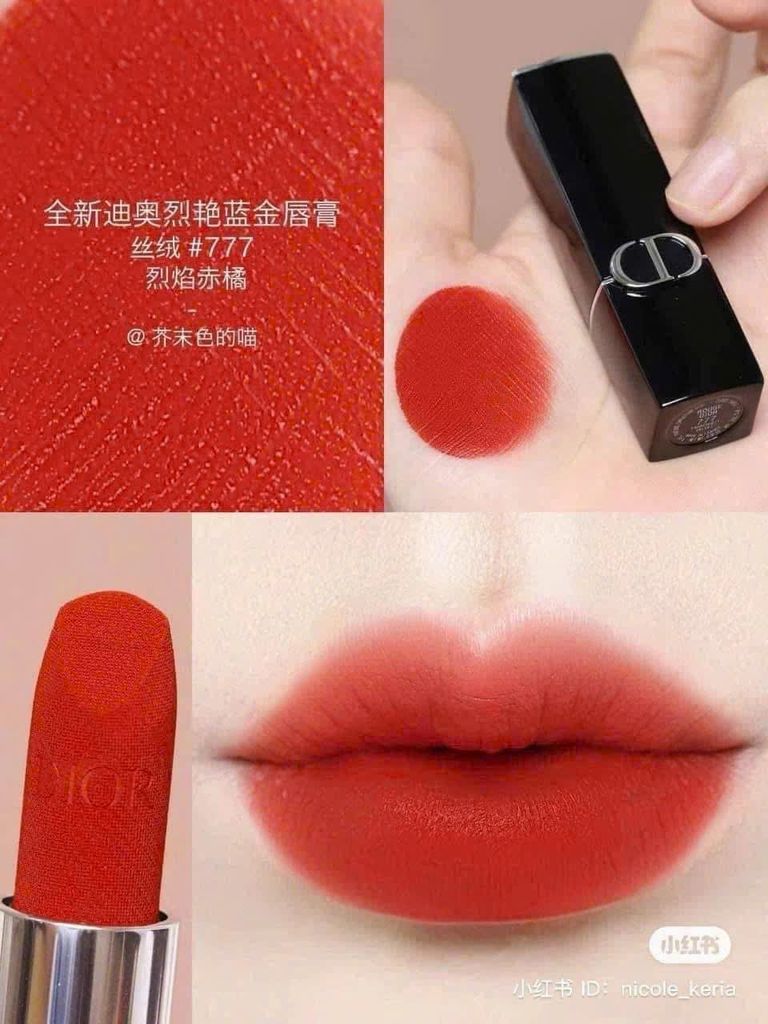 [MẪU MỚI] SON DIOR ROUGE VELVET FINISH FULLSIZE NẮP NAM CHÂM
