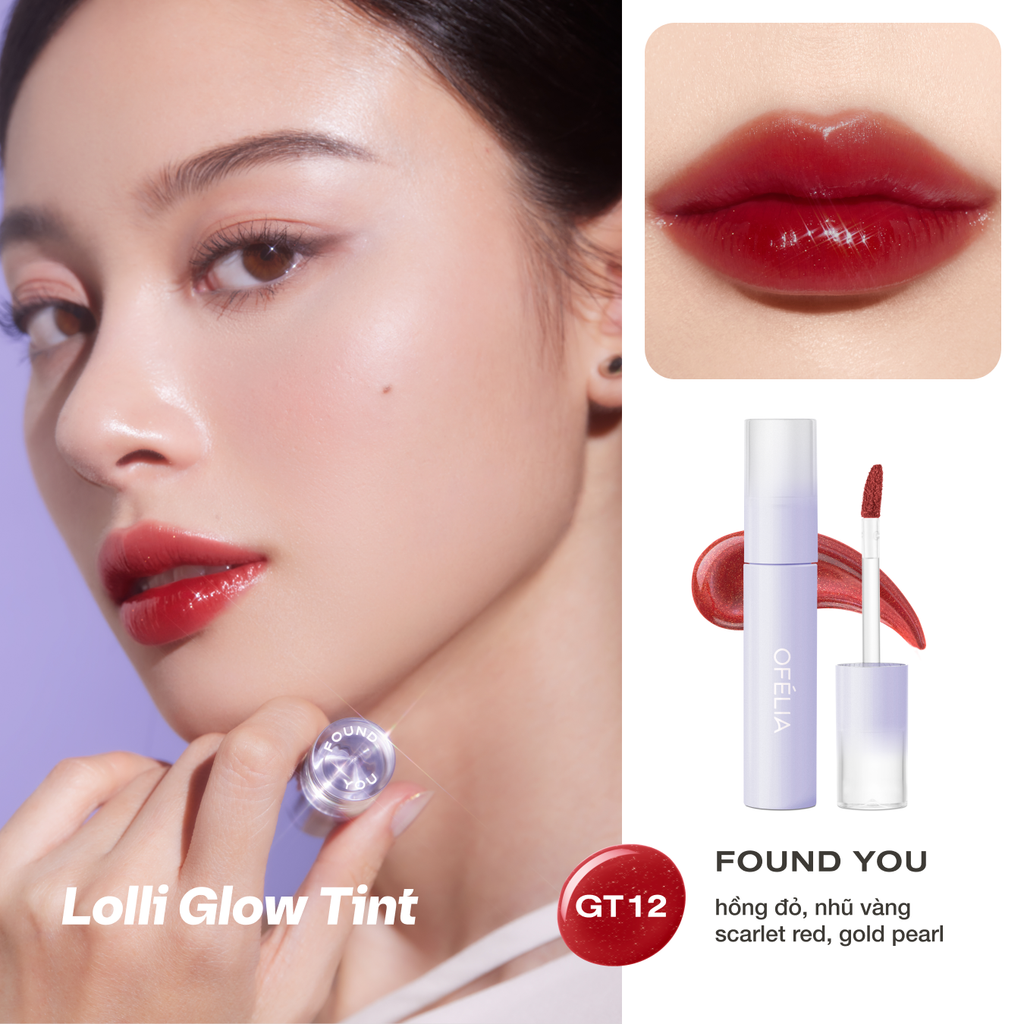 Son Tint Bóng Lolli Glow Tint Ofelia 3.9g ( GT17, GT18 ) NEW