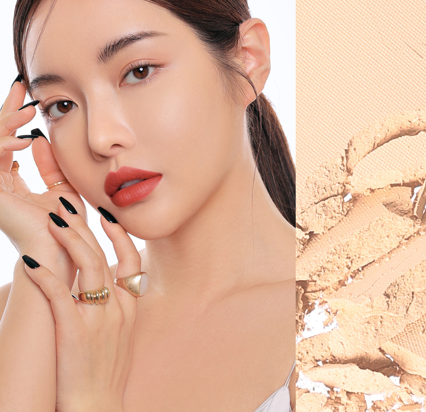 Phấn Phủ nén 3CE Makeup Fix Powder Vỏ Kim Loại
