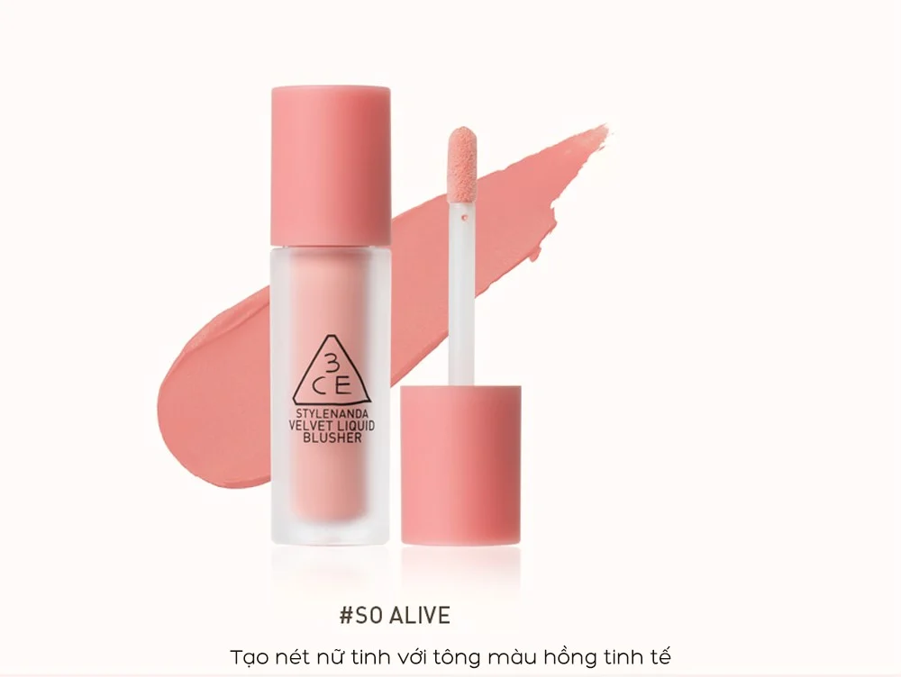 Má Hồng 3CE Velvet Liquid Blusher